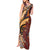 Vintage Samoa Siapo Tank Maxi Dress With Teuila Torch Ginger