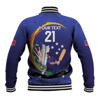 Custom Cricket Samoa East Asia-Pacific Baseball Jacket Samoa Storming the Limits LT9 - Polynesian Pride