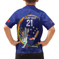 Custom Cricket Samoa East Asia-Pacific Kid Hawaiian Shirt Samoa Storming the Limits LT9 - Polynesian Pride