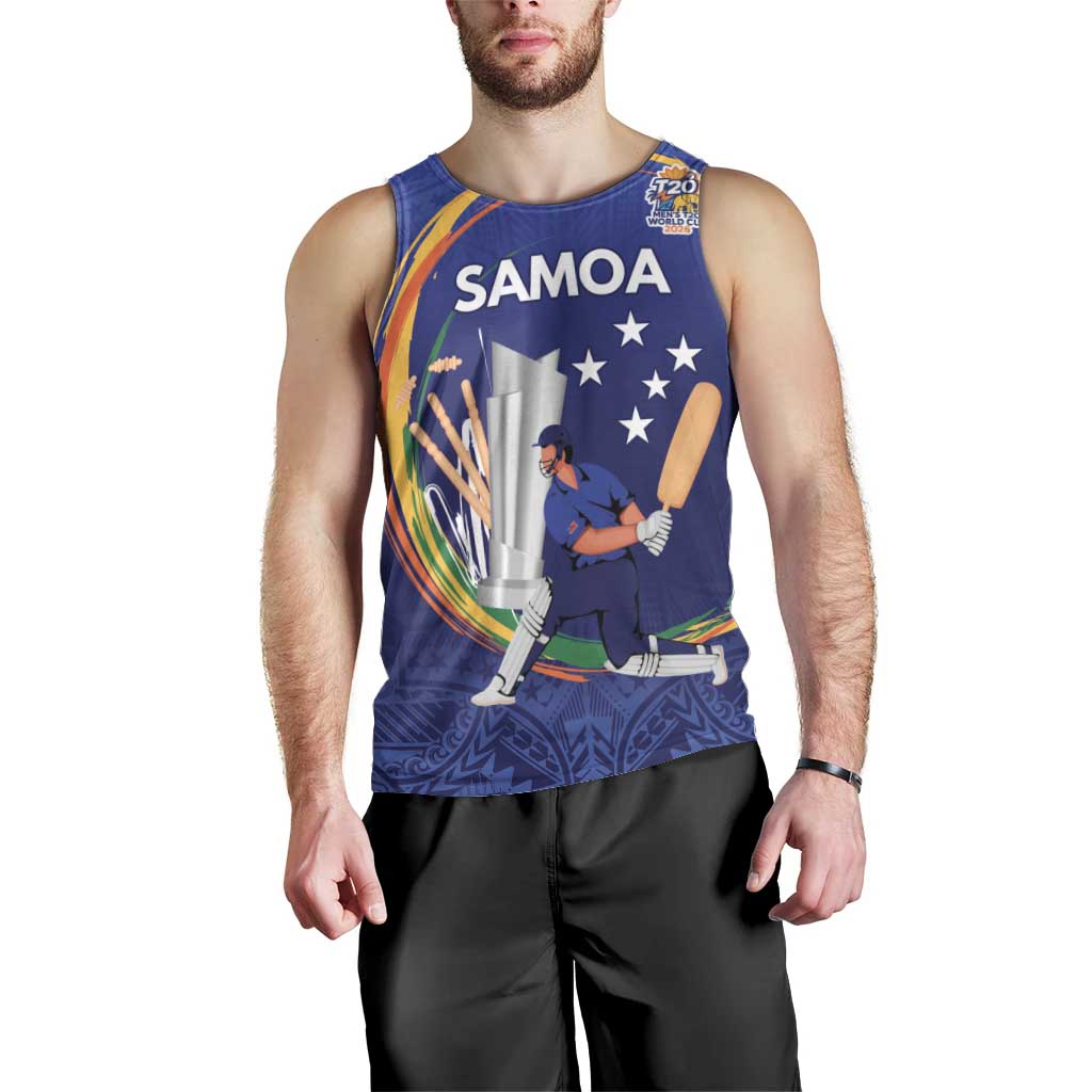 Custom Cricket Samoa East Asia-Pacific Men Tank Top Samoa Storming the Limits LT9 - Polynesian Pride