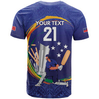 Custom Cricket Samoa East Asia-Pacific T Shirt Samoa Storming the Limits LT9 - Polynesian Pride
