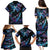 Polynesia Ribbon Butterflies Family Matching Puletasi Dress and Hawaiian Shirt Silver Fern Breast Cancer With Papua Shell Pattern LT9 - Polynesian Pride