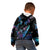 Polynesia Ribbon Butterflies Kid Hoodie Silver Fern Breast Cancer With Papua Shell Pattern LT9 - Polynesian Pride