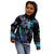 Polynesia Ribbon Butterflies Kid Hoodie Silver Fern Breast Cancer With Papua Shell Pattern LT9 - Polynesian Pride