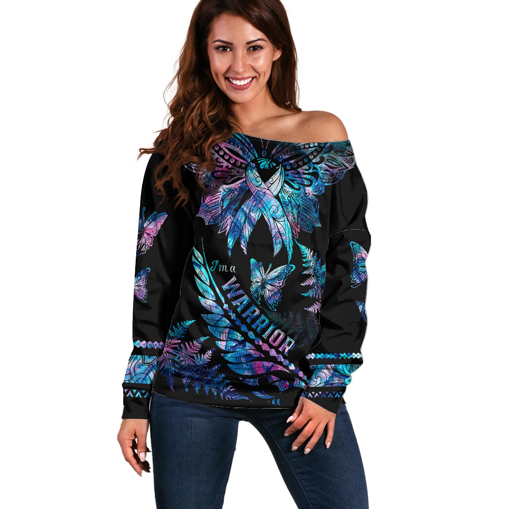 polynesia-ribbon-butterflies-off-shoulder-sweater-silver-fern-breast-cancer-with-papua-shell-pattern