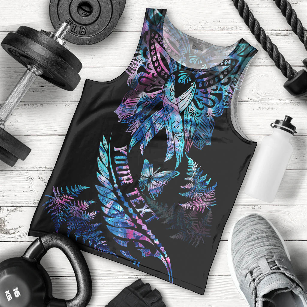 personalised-polynesia-ribbon-butterflies-men-tank-top-silver-fern-breast-cancer-with-papua-shell-pattern