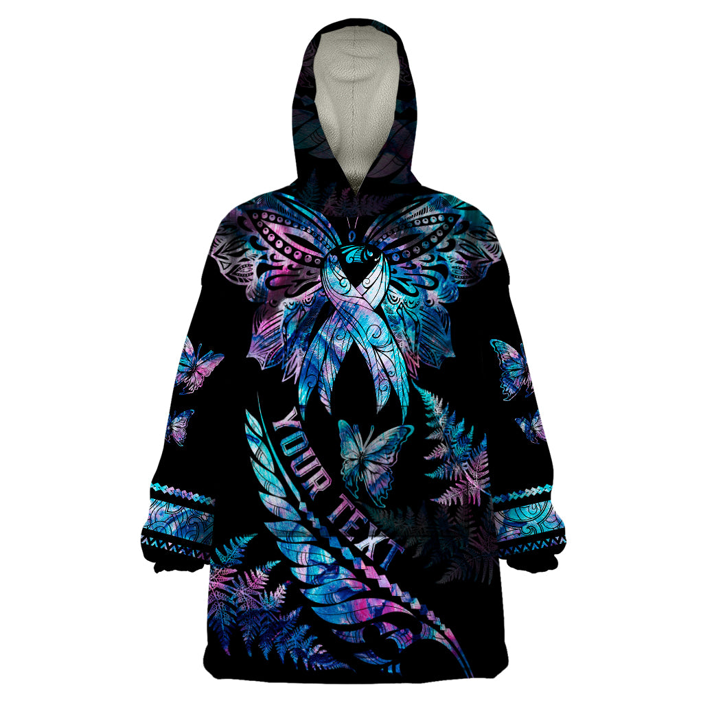 personalised-polynesia-ribbon-butterflies-wearable-blanket-hoodie-silver-fern-breast-cancer-with-papua-shell-pattern