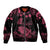 personalised-polynesian-turtle-ribbon-bomber-jacket-think-pink-breast-cancer-with-pacific-hibiscus