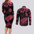 personalised-polynesian-turtle-ribbon-couples-matching-long-sleeve-bodycon-dress-and-long-sleeve-button-shirts-think-pink-breast-cancer-with-pacific-hibiscus