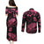 personalised-polynesian-turtle-ribbon-couples-matching-puletasi-dress-and-long-sleeve-button-shirts-think-pink-breast-cancer-with-pacific-hibiscus