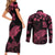 personalised-polynesian-turtle-ribbon-couples-matching-short-sleeve-bodycon-dress-and-long-sleeve-button-shirts-think-pink-breast-cancer-with-pacific-hibiscus