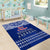 Toa Samoa Christmas Area Rug Samoa Siva Tau Manuia Le Kerisimasi Blue Vibe LT9 - Polynesian Pride