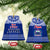 Toa Samoa Christmas Ceramic Ornament Samoa Siva Tau Manuia Le Kerisimasi Blue Vibe LT9 Bell Flake Blue - Polynesian Pride