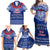 Toa Samoa Christmas Family Matching Off Shoulder Maxi Dress and Hawaiian Shirt Samoa Siva Tau Manuia Le Kerisimasi Blue Vibe LT9 - Polynesian Pride