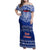 Toa Samoa Christmas Family Matching Off Shoulder Maxi Dress and Hawaiian Shirt Samoa Siva Tau Manuia Le Kerisimasi Blue Vibe LT9 Mom's Dress Blue - Polynesian Pride