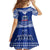 Toa Samoa Christmas Family Matching Off Shoulder Short Dress and Hawaiian Shirt Samoa Siva Tau Manuia Le Kerisimasi Blue Vibe LT9 - Polynesian Pride