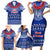 Toa Samoa Christmas Family Matching Short Sleeve Bodycon Dress and Hawaiian Shirt Samoa Siva Tau Manuia Le Kerisimasi Blue Vibe LT9 - Polynesian Pride