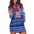 Toa Samoa Christmas Hoodie Dress Samoa Siva Tau Manuia Le Kerisimasi Blue Vibe LT9 Blue - Polynesian Pride