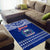 Personalised Toa Samoa Christmas Area Rug Samoa Siva Tau Manuia Le Kerisimasi Blue Vibe LT9 - Polynesian Pride