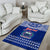 Personalised Toa Samoa Christmas Area Rug Samoa Siva Tau Manuia Le Kerisimasi Blue Vibe LT9 - Polynesian Pride