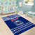 Personalised Toa Samoa Christmas Area Rug Samoa Siva Tau Manuia Le Kerisimasi Blue Vibe LT9 - Polynesian Pride