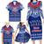 Personalised Toa Samoa Christmas Family Matching Long Sleeve Bodycon Dress and Hawaiian Shirt Samoa Siva Tau Manuia Le Kerisimasi Blue Vibe LT9 - Polynesian Pride