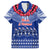 Personalised Toa Samoa Christmas Family Matching Long Sleeve Bodycon Dress and Hawaiian Shirt Samoa Siva Tau Manuia Le Kerisimasi Blue Vibe LT9 Dad's Shirt - Short Sleeve Blue - Polynesian Pride