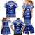 Personalised Toa Samoa Christmas Family Matching Mermaid Dress and Hawaiian Shirt Samoa Siva Tau Manuia Le Kerisimasi Blue Vibe LT9 - Polynesian Pride