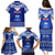 Personalised Toa Samoa Christmas Family Matching Puletasi Dress and Hawaiian Shirt Samoa Siva Tau Manuia Le Kerisimasi Blue Vibe LT9 - Polynesian Pride