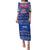 Personalised Toa Samoa Christmas Puletasi Samoa Siva Tau Manuia Le Kerisimasi Blue Vibe LT9 Long Dress Blue - Polynesian Pride