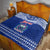 Personalised Toa Samoa Christmas Quilt Samoa Siva Tau Manuia Le Kerisimasi Blue Vibe LT9 - Polynesian Pride