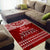 Toa Samoa Christmas Area Rug Samoa Siva Tau Manuia Le Kerisimasi Red Vibe LT9 - Polynesian Pride