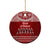 Toa Samoa Christmas Ceramic Ornament Samoa Siva Tau Manuia Le Kerisimasi Red Vibe LT9 - Polynesian Pride