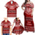 Toa Samoa Christmas Family Matching Off Shoulder Maxi Dress and Hawaiian Shirt Samoa Siva Tau Manuia Le Kerisimasi Red Vibe LT9 - Polynesian Pride