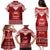 Toa Samoa Christmas Family Matching Puletasi Dress and Hawaiian Shirt Samoa Siva Tau Manuia Le Kerisimasi Red Vibe LT9 - Polynesian Pride