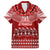 Toa Samoa Christmas Family Matching Puletasi Dress and Hawaiian Shirt Samoa Siva Tau Manuia Le Kerisimasi Red Vibe LT9 Dad's Shirt - Short Sleeve Red - Polynesian Pride