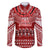 Toa Samoa Christmas Family Matching Puletasi Dress and Hawaiian Shirt Samoa Siva Tau Manuia Le Kerisimasi Red Vibe LT9 Dad's Shirt - Long Sleeve Red - Polynesian Pride