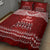 Toa Samoa Christmas Quilt Bed Set Samoa Siva Tau Manuia Le Kerisimasi Red Vibe LT9 - Polynesian Pride