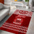 Personalised Toa Samoa Christmas Area Rug Samoa Siva Tau Manuia Le Kerisimasi Red Vibe LT9 - Polynesian Pride