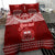 Personalised Toa Samoa Christmas Bedding Set Samoa Siva Tau Manuia Le Kerisimasi Red Vibe LT9 - Polynesian Pride