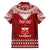 Personalised Toa Samoa Christmas Family Matching Off Shoulder Long Sleeve Dress and Hawaiian Shirt Samoa Siva Tau Manuia Le Kerisimasi Red Vibe LT9 - Polynesian Pride