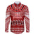 Personalised Toa Samoa Christmas Family Matching Off Shoulder Long Sleeve Dress and Hawaiian Shirt Samoa Siva Tau Manuia Le Kerisimasi Red Vibe LT9 Dad's Shirt - Long Sleeve Red - Polynesian Pride