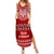 Personalised Toa Samoa Christmas Family Matching Summer Maxi Dress and Hawaiian Shirt Samoa Siva Tau Manuia Le Kerisimasi Red Vibe LT9 Mom's Dress Red - Polynesian Pride