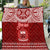 Personalised Toa Samoa Christmas Quilt Samoa Siva Tau Manuia Le Kerisimasi Red Vibe LT9 Red - Polynesian Pride