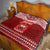 Personalised Toa Samoa Christmas Quilt Samoa Siva Tau Manuia Le Kerisimasi Red Vibe LT9 - Polynesian Pride