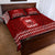 Personalised Toa Samoa Christmas Quilt Bed Set Samoa Siva Tau Manuia Le Kerisimasi Red Vibe LT9 - Polynesian Pride