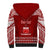 Personalised Toa Samoa Christmas Sherpa Hoodie Samoa Siva Tau Manuia Le Kerisimasi Red Vibe LT9 - Polynesian Pride