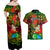 Personalised Vanuatu Joyeux Noel Couples Matching Off Shoulder Maxi Dress and Hawaiian Shirt Christmas Santas God Yumi LT9 - Polynesian Pride