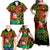 Personalised Vanuatu Joyeux Noel Family Matching Off Shoulder Maxi Dress and Hawaiian Shirt Christmas Santas God Yumi LT9 - Polynesian Pride