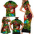 Personalised Vanuatu Joyeux Noel Family Matching Short Sleeve Bodycon Dress and Hawaiian Shirt Christmas Santas God Yumi LT9 - Polynesian Pride